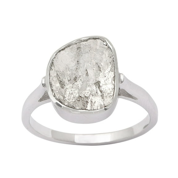 1.00 CTW Natural Diamond Polki Solitaire Women's Valentines Day Gifts Ring 925 Sterling Silver