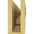 thumbnail image 4 of 4"W x 24"D x 8"H Thin Scroll Rough Cedar Woodgrain TimberThane Corbel, Primed Tan, 4 of 6