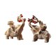 thumbnail image 5 of 2 piezas de estatuas de elefantes, decoraciones de elefantes de la suerte, figuras de resina para el Marrón claro, 5 of 9