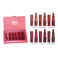 thumbnail image 3 of HengFang Matte Lipstick Kit 6 colores Lipstick Set antiadherente largo yeacher Lápiz labial, 3 of 7