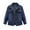 Blue, variant on JINMGG Womens Plus Size Coats Clearance,Women's Pure Color Wash The Old Button Loose Size Jeans Jacket Tops