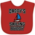 thumbnail image 3 of Inktastic Daddy Sailing Buddy Sailboat Boys or Girls Baby Bib, 3 of 4