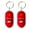 Red, variant on ZenCart 2Pcs Key Finder Keychain Whistle Remote Control Flashing Key Tracker Device Portable Waterproof Anti-lost Key Ring Holder