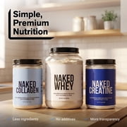 Naked Creatine Monohydrate, Unflavored Micronized Creatine Powder Supplement, 100 Servings