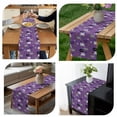 thumbnail image 7 of Purple Halloween Table Runner - 36 Inch Long, Kitchen Dining Table Runner Dresser Scarves, Cat Bat Ghost Pumpkins Farmhouse Decor for Coffee Tables Wedding Party Banquet, 7 of 7
