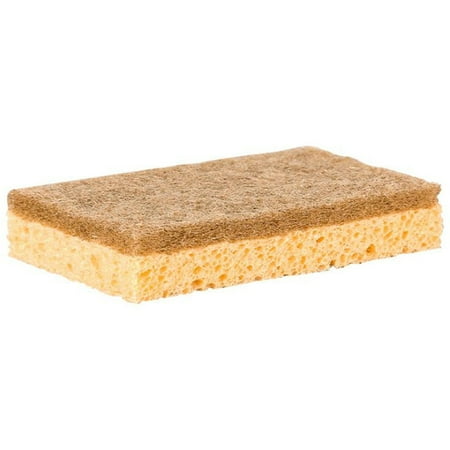 Natural Kitchen Sponges 2 Pack - Plant-Based Biodegradable Sisal Hemp Dish Sponge - Eco-Friendly, Zero-Odor, Non-Scratch Scouring Pad for Kitchen Countertops, Bathtubs, Tiles, and More