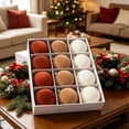 thumbnail image 3 of Shatterproof Christmas Ornaments, 12 Pack Painted Christmas Ball Set Tree Pendant Decoration Ornaments, 3 of 7
