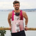 thumbnail image 6 of KLL Colorful Dog Cat Collage Print Men's Muscle Gym Workout Stringer Tank Tops Bodybuilding Fitness T-Shirts Tank Tops Men-XX-Large, 6 of 7