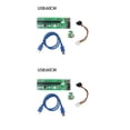 thumbnail image 1 of Ruiboury VER003 PCI-E Riser Card 30CM 60CM USB 3.0 Cable PCI 1X to 16X Extender PCI-E Adapter for GPU Miner Mining Green 60CM 2Set, 1 of 6