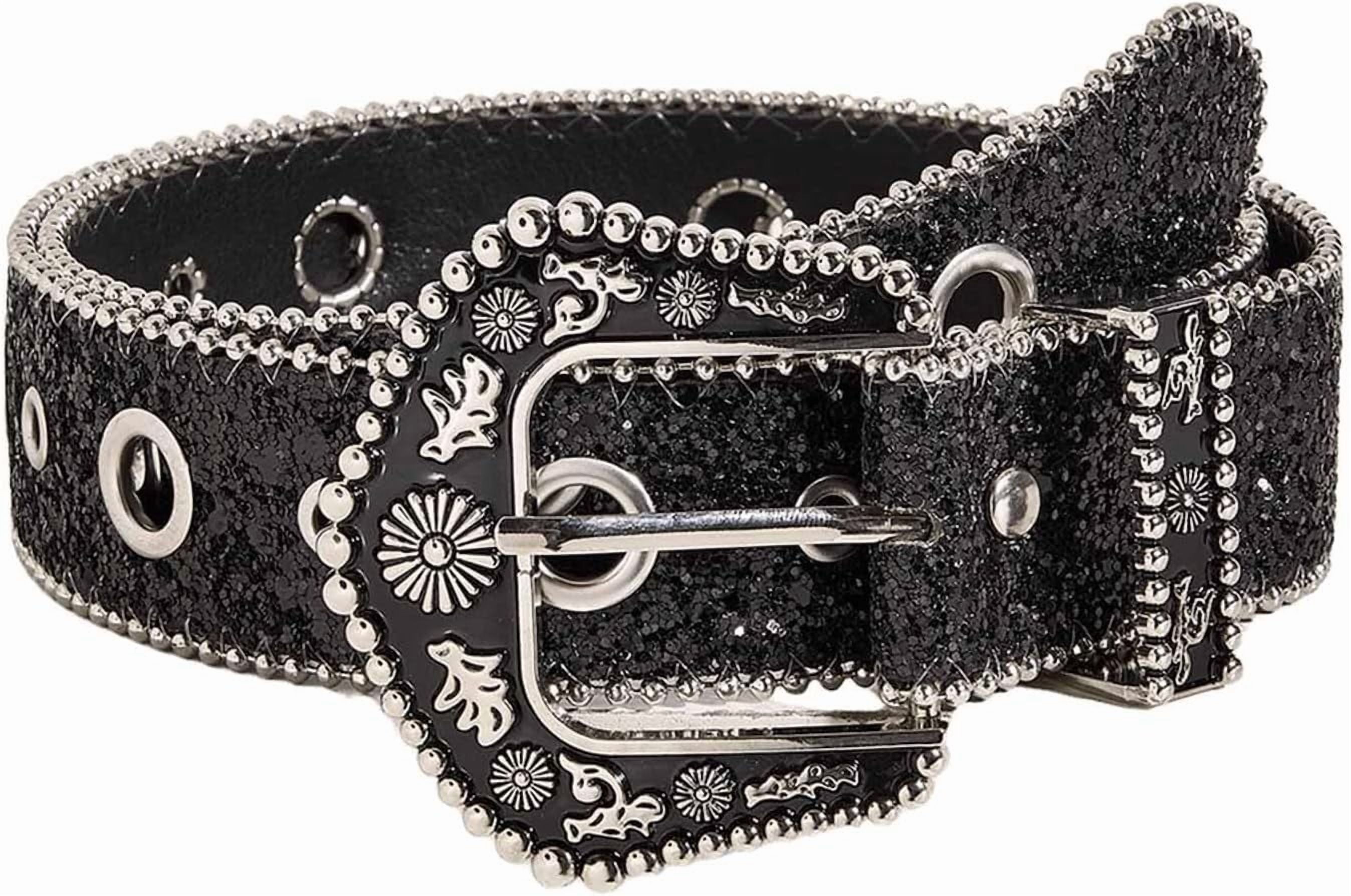 Fairy Grunge Leather Belts Y2K Women Star Punk Goth Buckle Grommet