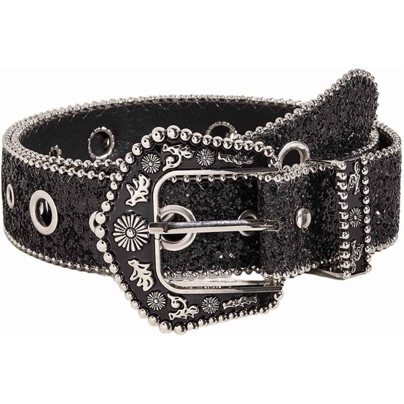 YooGuoGuo Carving buckle retro belt punk y2k spicy girl millennium versatile women's decorative jeans belt silver