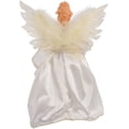 thumbnail image 3 of Kurt Adler 10/L Ivory/Gold Angel Tree Topper, 3 of 9
