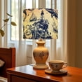 thumbnail image 6 of Linen Drum Lampshades Blue Deep Sea Toile Lighthouse Sailing Ships Octopus Whale Seagulls 13"x13"x10" Light Shade for Table Lamps Drum Lamp Shades Lampshade Replacement Assembly Required, 6 of 8