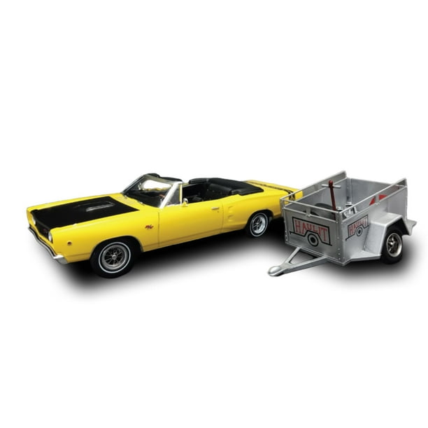 Kit modelo MPC 1968 Dodge Coronet Convertible con remolque 1:25