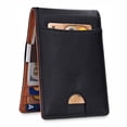 thumbnail image 3 of SYMMEXA RFID Anti-Theft Clip Wallet, Brown, 1 Pack, 3 of 9