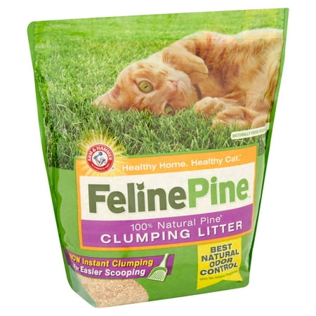 Feline Pine Cat Litter, Natural Pine Clumping Litter,