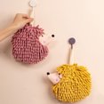 thumbnail image 4 of YAOMOBB Cute Hand Towel 2Pcs Hedgehog Fluff Ball Hand Towels Strong Absorbent Quick drying Microfiber Chenille Towel, 4 of 7
