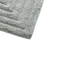 thumbnail image 3 of Knightsbridge Stylish And Comfortable All Season Traditional Racetrack Design Cotton Bath Rug 20" X 30" Silver, 3 of 3