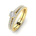 thumbnail image 2 of 1.00ctw Diamond Engagement Ring Bridal set in 10k Yellow Gold (G-H, I2-I3, 1.00ctw), 2 of 5