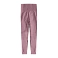 thumbnail image 5 of Outfmvch Leggins Tummy Control Butt Lift Workout Leggings High Waisted Pants for Women Flare Leggings for Women Womens Leggings with Pocket Running Shorts for Women Watermelon Red M, 5 of 5