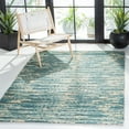 thumbnail image 2 of SAFAVIEH Natural Fiber Kaeden Abstract Area Rug, Dark Green/Natural, 6' x 6' Square, 2 of 9