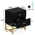 thumbnail image 2 of YYAo End Table, Night Stand,2-Drawer Nightstand, Modern Bedside End Table with Storage, 2 of 5
