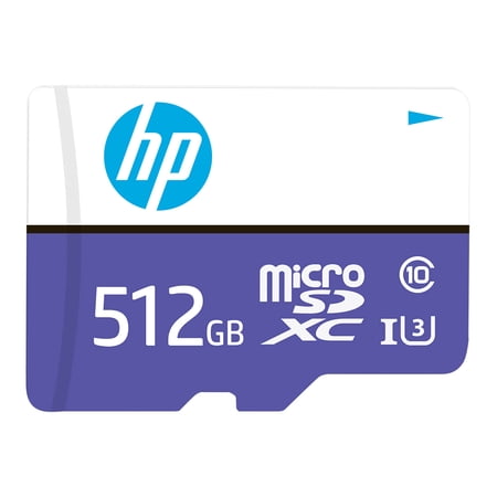 UPC: 0751492631554 | HP 512GB mx330 Class 10 U3 microSDXC Flash Memory Card – 100MB/s  Class 10  U3  4K UHD  Full HD  UHS-I  micro SD