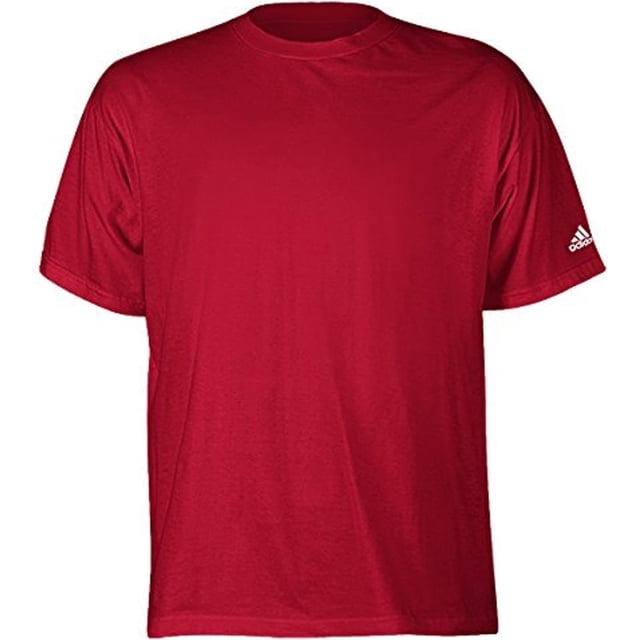 Adidas Boys Solid Basic T-Shirt, red2, Big Kids (8-20), S