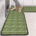 thumbnail image 2 of Kitchen Rugs Sets Of 2,Green Bigfoot and Tree Pattern Anti Fatigue Kitchen Mat Rugs Non Slip Washable,Decorative Kitchen Floor Mats for Kitchen,Sink,Laundry,17"x47"+17"x47", 2 of 5