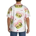 thumbnail image 5 of Cauagu Avocado Lovers Men's Short Sleeve Button Down Hawaiian Shirt for Men Bowling Shirts Casual Summer Beach Shirt,Small, 5 of 6
