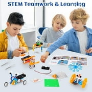 STEM Science Kits for Kids 6-8, Educational Toys for Kids 4-6-8, Kids Stem Robot Toys Electronic Science Experiments Engineering Building Kit Birthday Gifts, Toys 6 7 8 9 10 11 12 Year Old Boys Girls