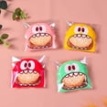 thumbnail image 2 of 100 piezas de 7 cm/10 cm, bolsas de plástico autoadhesivas con forma de monstruo de dibujos animados para galletas, dulces, bocadillos, suministros para hornear, 2 of 5