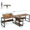 thumbnail image 7 of Tribesigns Two Person Desk with Storage Shelves and Tiltable Tabletop,Extra Long Double Computer Desk Workstation for Home Office, 7 of 7