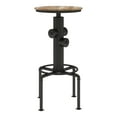 thumbnail image 2 of Furniture of America Zina Industrial Metal Bar Stool in Antique Black (Set of 2), 2 of 7