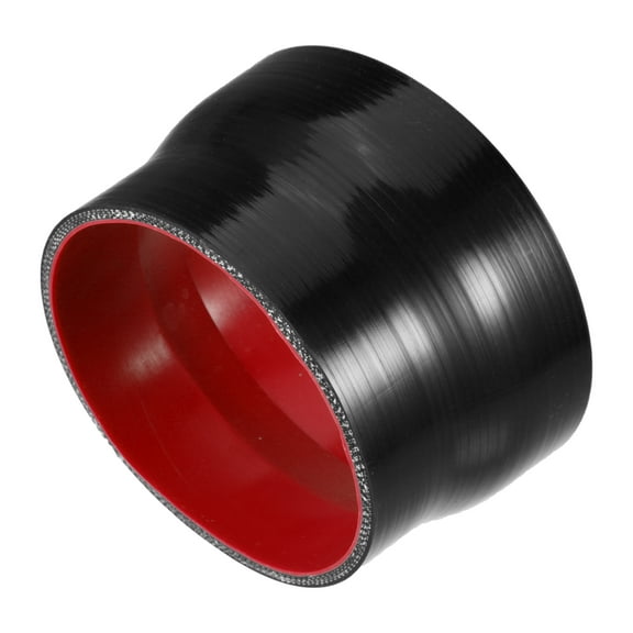 Unique Bargains 114-127mm 4.5"-5" ID Straight Silicone Reducer Hose Silicone Hose Coupler Intercooler Tube Black for Car