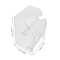 thumbnail image 3 of Shisuyan Label Dispenser Stand Office Sticker Roll Organizer 3 Slot Acrylic Stand Adjustable Label Roll Dispenser Adhesive Labels Dispenser, 3 of 8