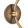 thumbnail image 3 of ABPETE C-Shaped Towel Ring with Top Storage Basket – Unique Space-Saving Wall Mount Holder for Towels, Candles, Plants & Toiletries, Decorative Metal Accent for Bathroom or Kitchen, 3 of 8