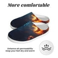thumbnail image 6 of KLL Red And Blue Fire Dragon C Pattern Adult Unisex Cozy Slippers,Fuzzy Slip-on Slippers TPR Sole Slippers Comfort Plush Home Footwear for Indoor & Outdoor-13, 6 of 7