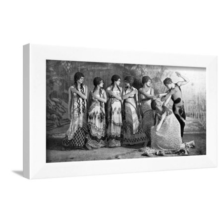 Vaslav Nijinsky, Russian Ballet Dancer, in L'Apres-Midi D'Un Faune, 1912 Framed Print Wall (Best Russian Ballet Dancer)