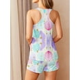 thumbnail image 2 of Avidlove Womens Pajamas Sets Soft Tank Top and Shorts Set Sleeveless Racerback Cami Sleepwear 2 Piece Summer Nightwear, 2 of 4