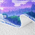 thumbnail image 5 of Homewish Natural Scene Bed Spread Queen, Dreaming Blue Purple Queen Coverlet Set, 3 Pieces 1 Quilt and 2 Pillowcases, 5 of 7