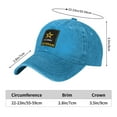 thumbnail image 2 of Us Army Veteran Logo Cowboy Hat Baseball Hat Trucker Hat For Men Women Retro Denim Hats Baseball Cap Dad Hat, 2 of 5