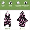 thumbnail image 5 of Bingfone Breast Cancer Awareness Dog Clothes Hoodie, Pet Winter Coat,Puppy Sweatshirts for Small Dogs Boy Girl,Suitable for All Breeds-Small, 5 of 6