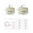 thumbnail image 3 of Summer Toaster Cover 4 Slice, Tropical Pineapple Fruit Watercolor Style Bread Maker Cover Toaster Dust Cover with Pockets, Dust-Proof Cover for Kitchen Small Appliance 12x11x8in, 3 of 5
