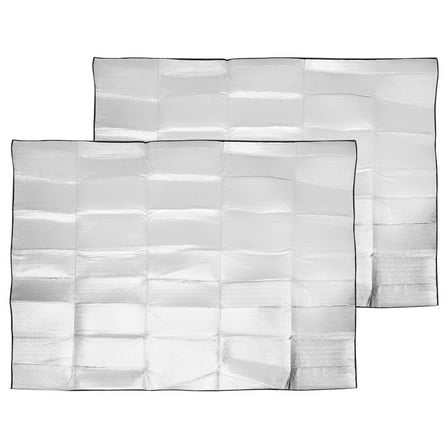 OUNONA Silver EPE Foam Picnic Mat for Camping Lightweight Foldable Outdoor Blanket for Beach 78 x 84 Inches