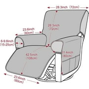 Power Lift Recliner Chair Covers,Recliner Covers That Stay In Place,Lift Chair Covers,Quilted Recliner Covers,With Storage Pockets and Elastic Straps Furniture Protector
