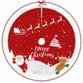 thumbnail image 2 of Christmas Tree Skirt, Snowy Christmas Tree Decoration, Colorful Tree Skirt, Suitable for Christmas Tree Holiday Party, Christmas Gift, 2 of 4