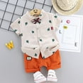 thumbnail image 2 of Tfken Boys Outfit Set Size 2 Years-3 Years Baby Clothes Outfitscactus Print Topscasual2Pc Set Toddler Boy Outfit Khaki, 2 of 3