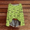 thumbnail image 2 of Womens Christmas Blouses And Tops Dressy Loose Soft Long Sleeve Tops Green XL, 2 of 4