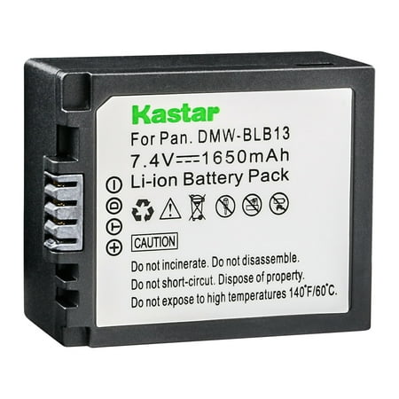 Image of Kastar 1-Pack DMW-BLB13 Battery Replacement for Panasonic DMW-BLB13 DMW-BLB13E DMW-BLB13GK DMW-BLB13PP Battery DE-A49 DE-A49A DE-A49B DE-A49C Charger Panasonic DMC-GF1EG DMC-GF1GH Camera